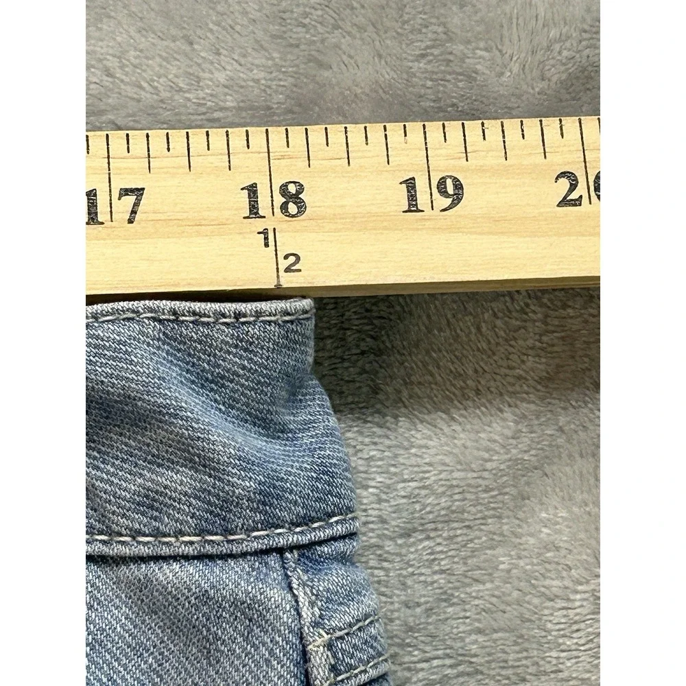 D. Jeans Womens Sz 14 Designer Blue Jeans Wide‎ Leg Crop Light Wash Ladies Pants